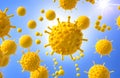 Virus bacteria, infection cell vector images, Free image.